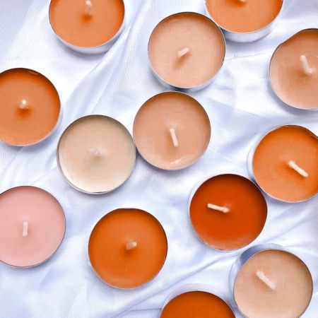 Handmade Orange Citrus Soy Wax Tealight Collection 50 Pieces